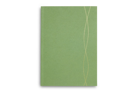 A5 Lined Notebook  - Mid Green