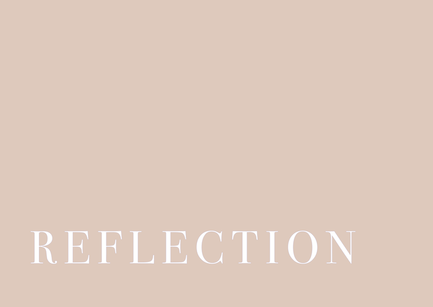 Inside our categories: REFLECTION